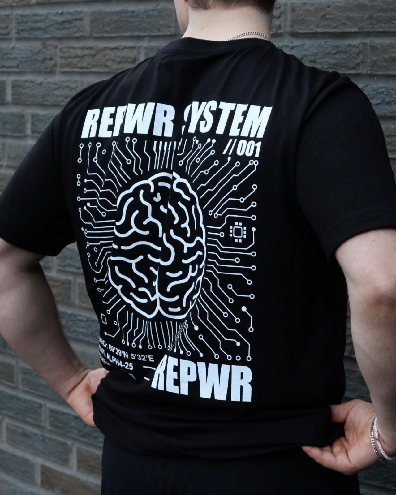 SYSTEM 001 BLACK T-SHIRT