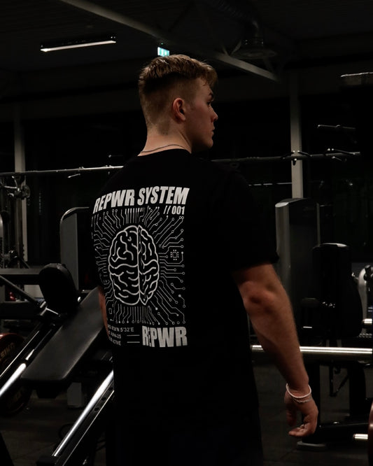 SYSTEM 001 BLACK T-SHIRT