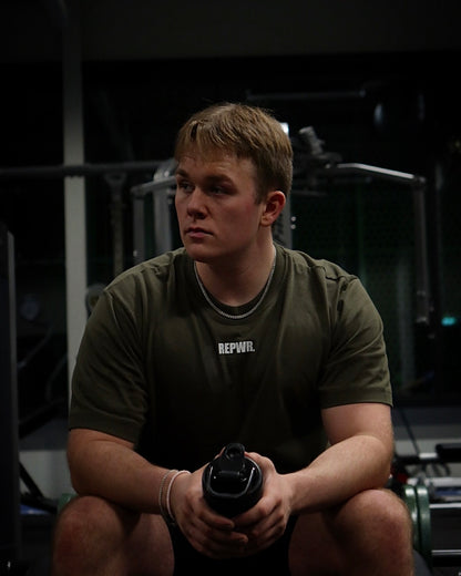 SYSTEM 001 KHAKI T-SHIRT