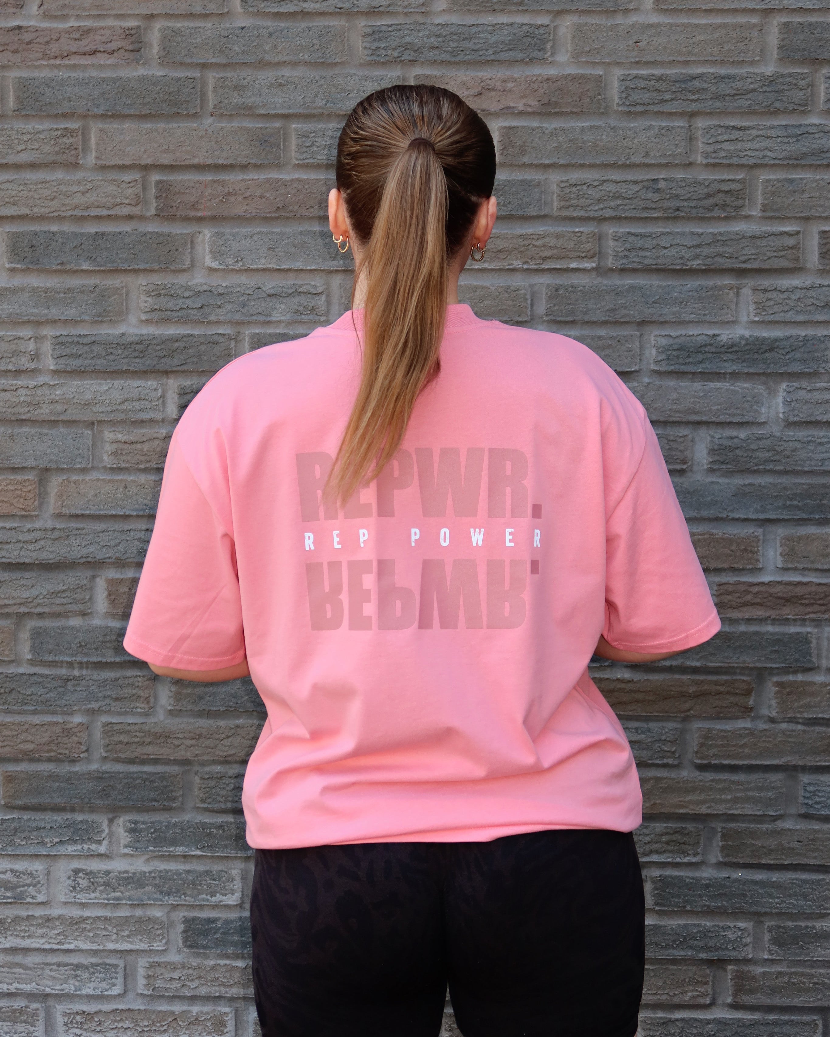 DROP COTTON PINK T-SHIRT