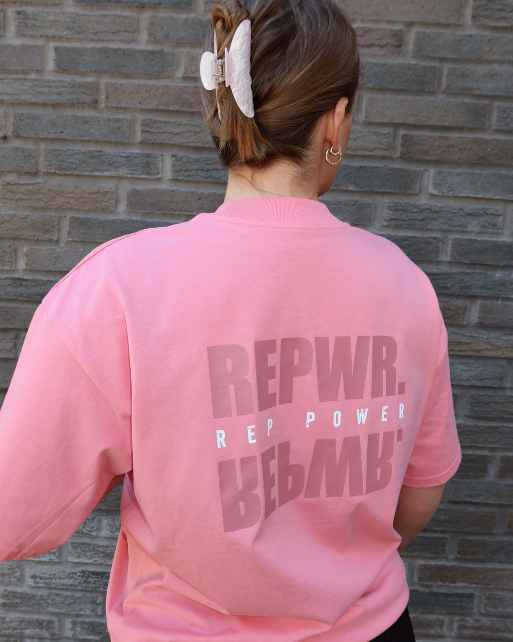 DROP COTTON PINK T-SHIRT